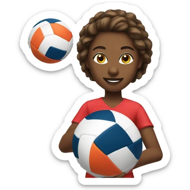 handball joueuse sticker