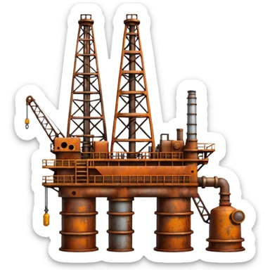 Extraction of petroleum sticker
