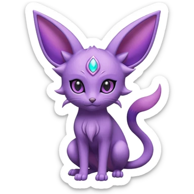 Pretty Espeon Pokémon sticker