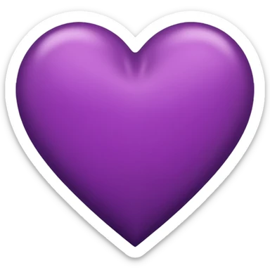 Dark violet like pink heart  sticker