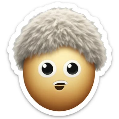 a woolly egg sticker