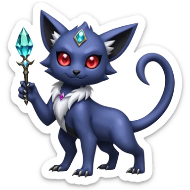 Sableye-Absol-Purloin-hybrid-fusion (full body) sticker