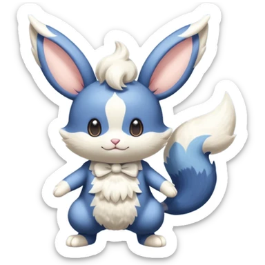 Meowstic-Buneary-Minccino-fusion sticker
