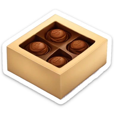 Lindt chocolates with 70% cocoa in a gift box. sticker