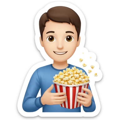 persona viendo cine sticker