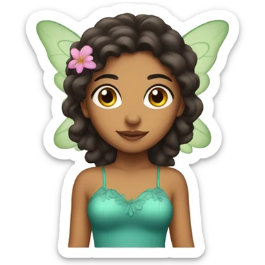 Latina girl fairy sticker