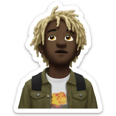 Lil uzi vert looking up to the sky sticker