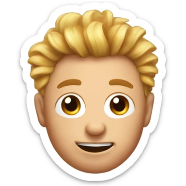 A pork chop with hair   sticker