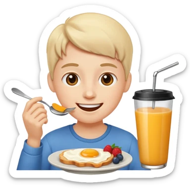 eat breakfast sticker