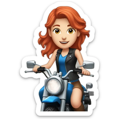 white-girl-red-hair-blue-eyes-pointing-to-a-box-to-her-right-on-the-motorcycle sticker