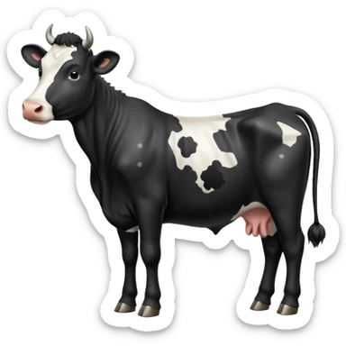 pantomime freisan cow sticker
