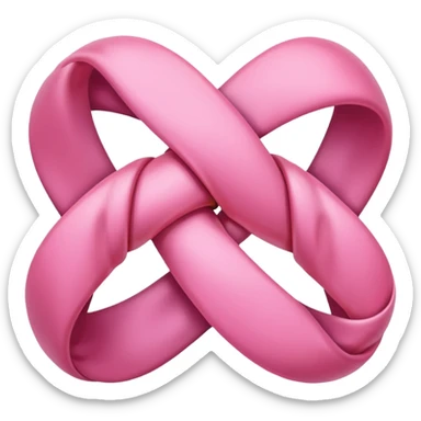 Noeud rose sticker