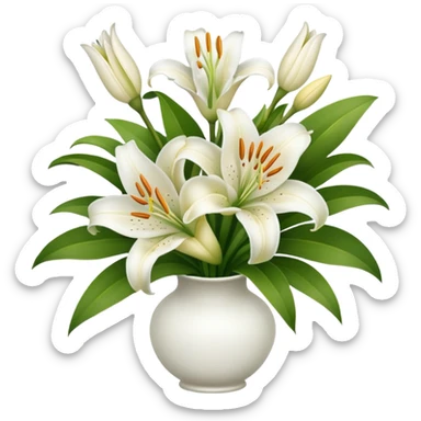 bouquet of lilies sticker