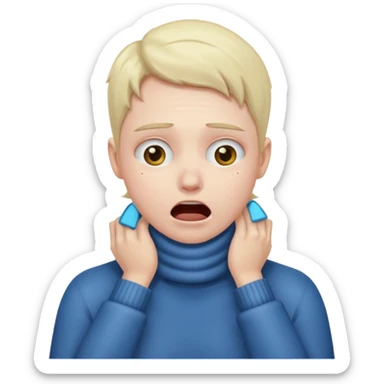 Choking myself sticker