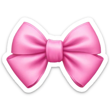 Pink bow sticker