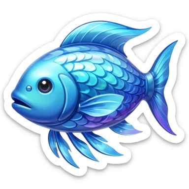 water elemental fish sticker