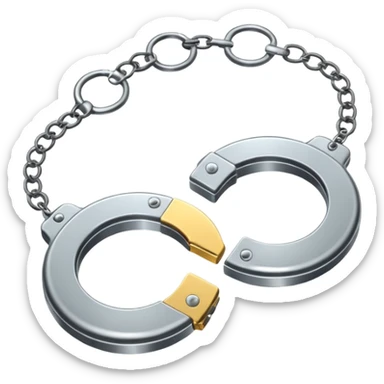 anime handcuffs sticker