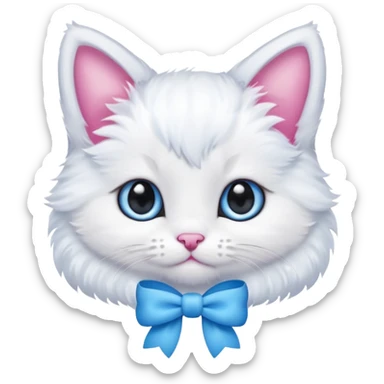 Котёнок с бантиком sticker
