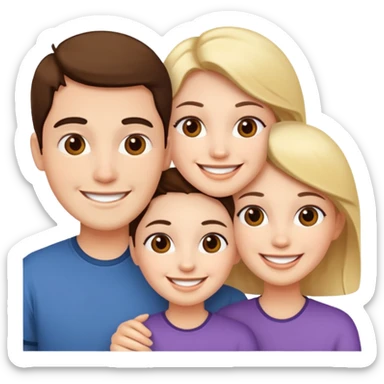 three friends selfie smiling sticker