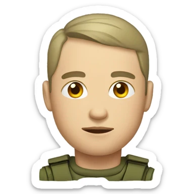 wounded Russian soldier sticker