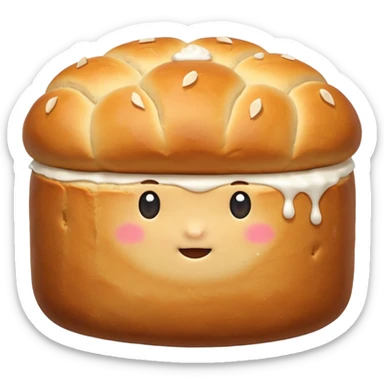 Korean Salt bread 3d aesthetic sticker