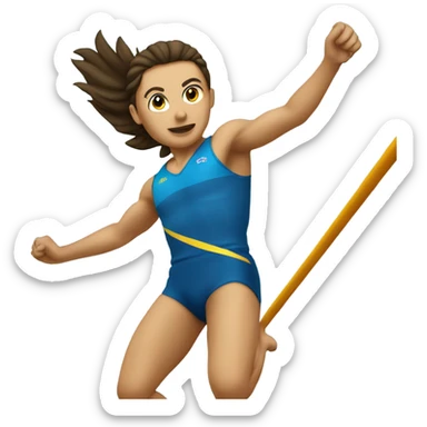 Pole vault sticker