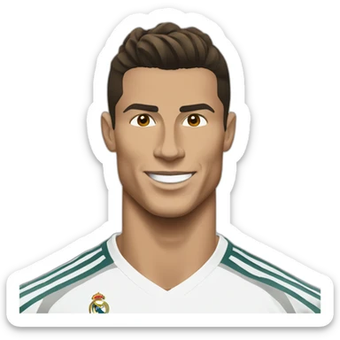 Cristiano Ronaldo real madrid sticker