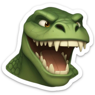 Killer croc sticker