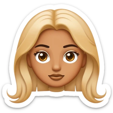 a sassy emoji with major aura and maybe some zodiac vibes sticker