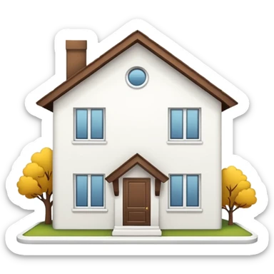 shared house minimalistic sticker