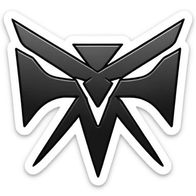 metallica text logo sticker