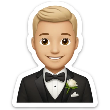 groom wedding attire emoji only sticker
