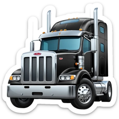 18 wheeler truck Peter belt  sticker