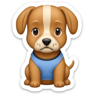 Cagnolini piccoli chiuaua, bassotto e Yorkshire seduti con vestitini di maglia di diverso colore sticker