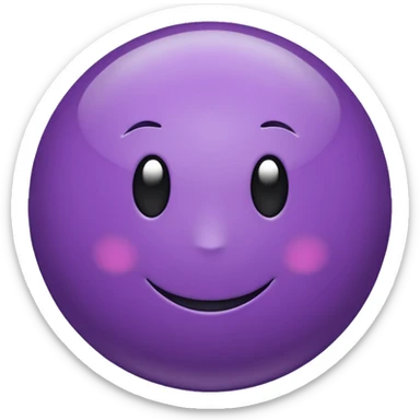 purple color ball sticker