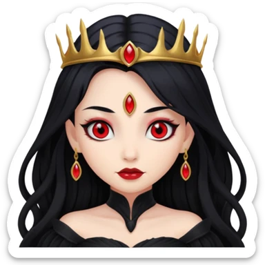 Dark fairy queen – Black gown, red eyes


























 sticker