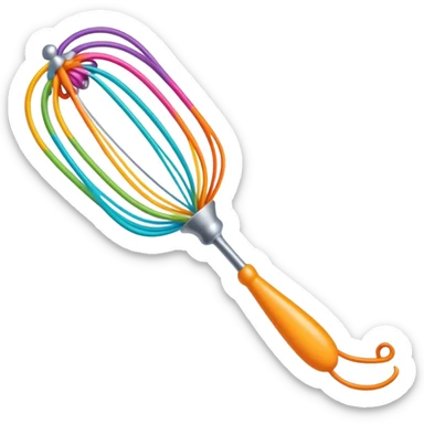Whimsical whisk sticker