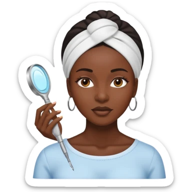 Femme noire soin du visage sticker