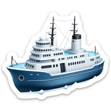 expedition vessel in ice sticker