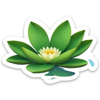 Water lily leaf sticker