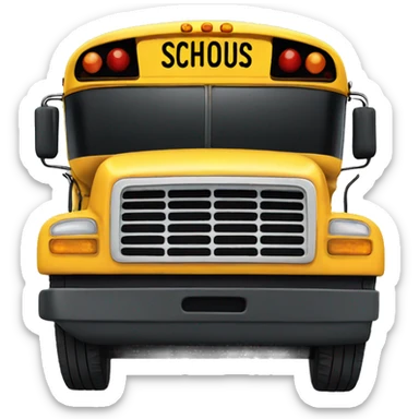 School bus sticker
