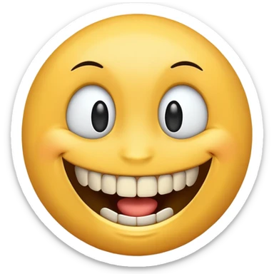 black emoji face smiling with gold teeth sticker