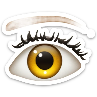 An eye twinkle With perfect eyelash  sticker