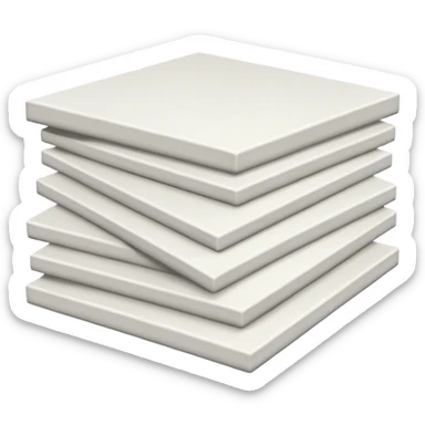 Stack of stretched canvases sticker