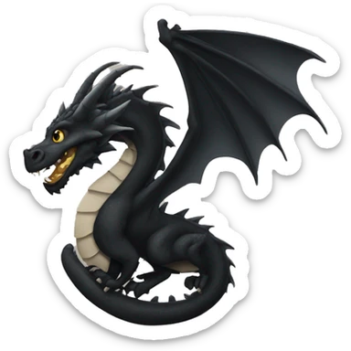 black dragon sticker
