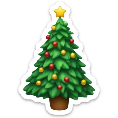 Christmas tree sticker