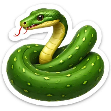 Kúszik mint a hernyó  a kígyó uborka sticker