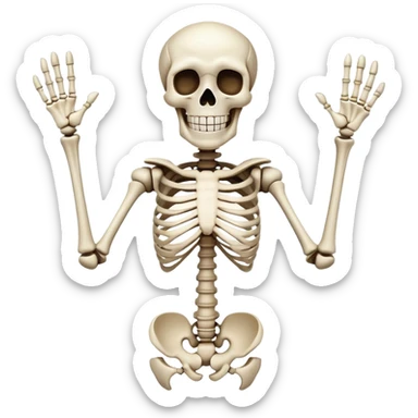 Papyrus The Skeleton, Full Skeletal Body sticker