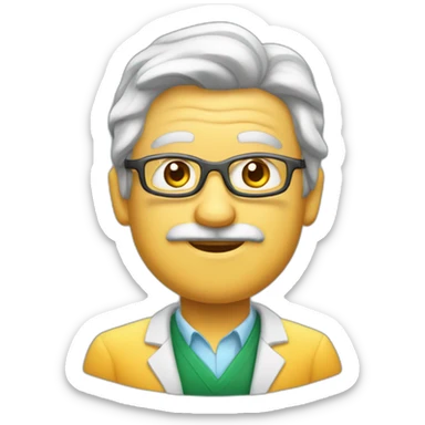 profesor de física y química sticker