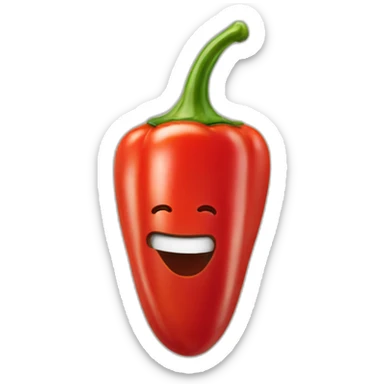 red pepper lightbulb sticker